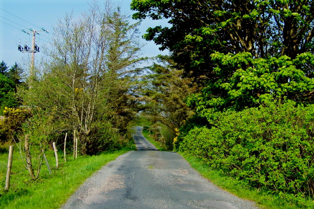 Unmarked road in Meenbannad area of Rosses