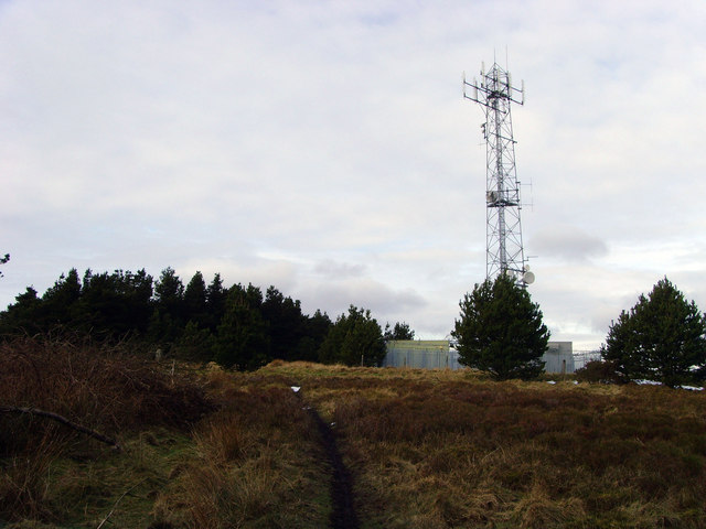 Mast near Twyn Brynbychan