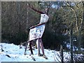 Reindeer sculpture