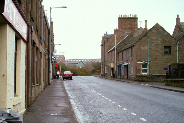 North Street, Forfar, looking north to its junction with Market Street