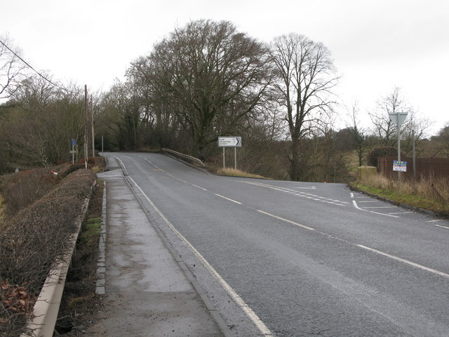 Road Junction on the A71 near Garrion Bridge