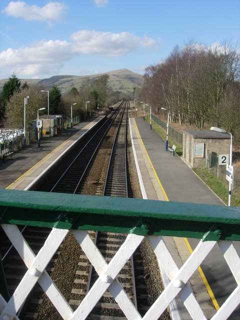 Railway track and bridge at Hope Station