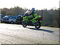 Policeman on Motorbike