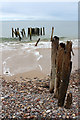 NJ0164 : Old Groyne, Culbin Beach by Dorothy Carse