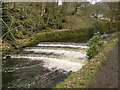 Weir on Hebden Water below Lee Mill Bridge