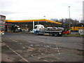 The filling station at Hartshead Moor Motorway Services