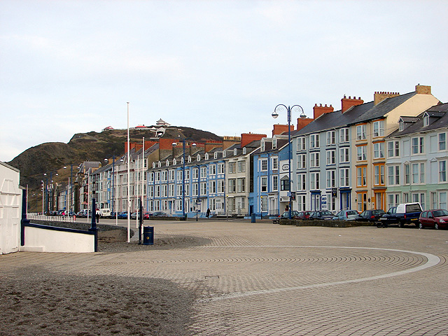Aberystwyth Promenade - Start of Aberystwyth to Borth coastal path