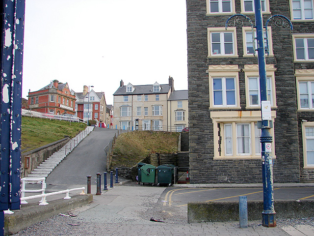 Looking towards Morfa Mawr from Victoria Terrace, Aberystwyth