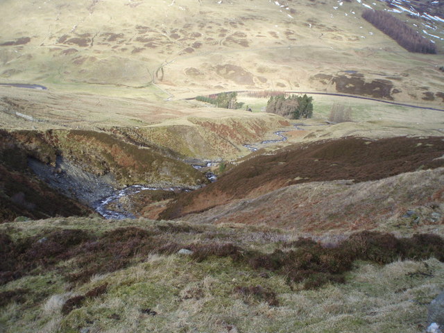 Looking into Glen Almond from Crom Chreag