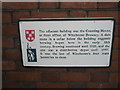 Explanatory plaque in Hyde Street