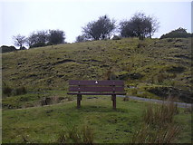 SD7623 : Bench on footpath, Grane Valley by Robert Wade