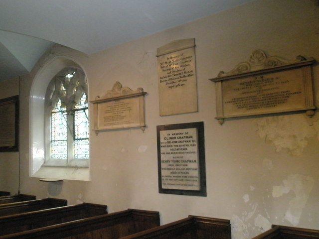 Memorials on the north wall at St John the Baptist, Windsor