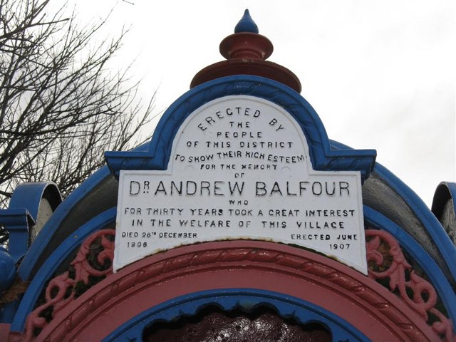 Plaque on fountain at Newcraighall