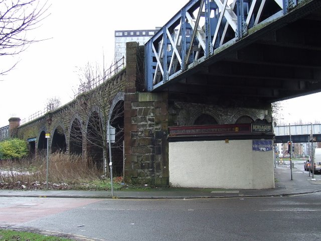 Railway bridge in The Gorbals