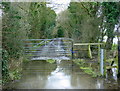 2009 : Flooded farm track at West Woodlands