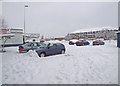 Snow bound car park