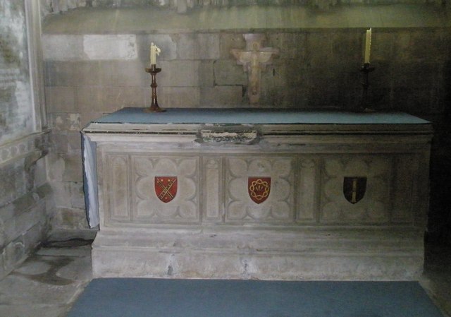 Altar in the chapel dedicated to Mary at Romsey Abbey
