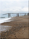 TQ3003 : Former Walkway to the West Pier by Simon Carey
