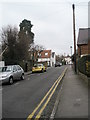 Looking along Beaumont Road towards the junction with St Leonard