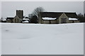 Guiting Power church and barn