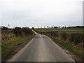 Road running past Brownrigg Farm