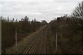 West Coast Main Line, looking North from Spencer Road, Whitley