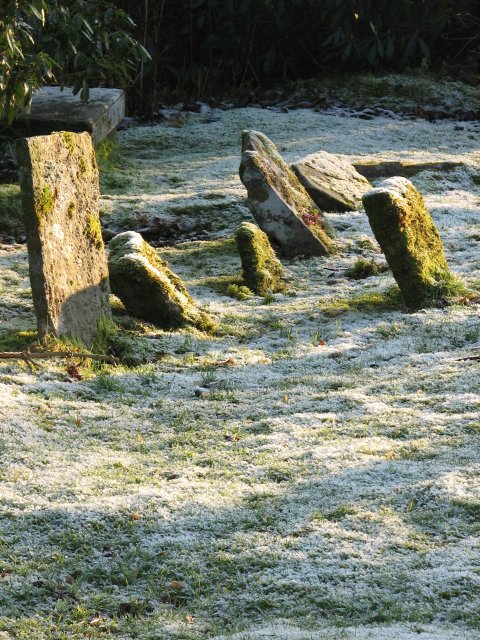 Headstones, Kilmarie burial ground