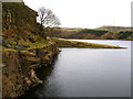 SD8515 : Greenbooth Reservoir: the old quarry edge by John H Darch
