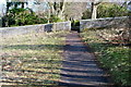 Entrance to Reid Park, Forfar from path leading to Balmashanner