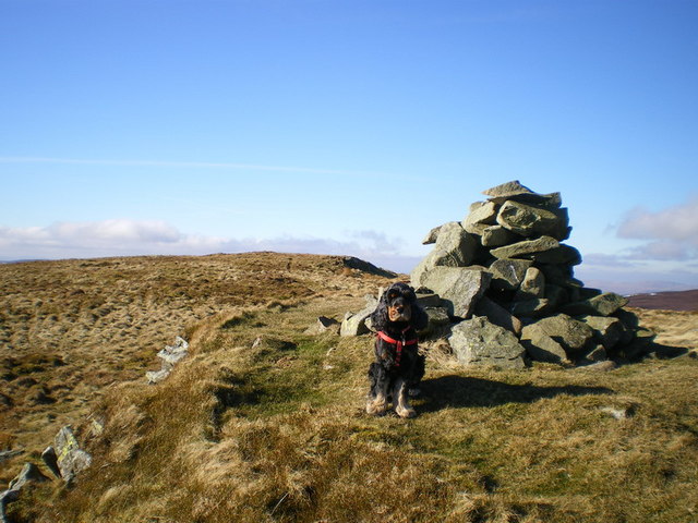 At the summit of Post Gwyn