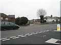 Looking across the A308 from the Toby Carvery towards Church Road