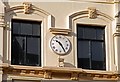 J3374 : Clock and windows, Belfast by Albert Bridge