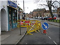 Minor roadworks in Olney