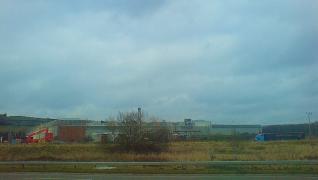Krupps Thyssen factory as seen from the motorway link road