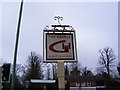 TM0843 : The George Public House Sign, Hintlesham by Geographer