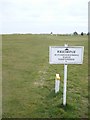 The Saxon Shore Way starts to cross the Royal St. George