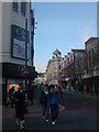 Looking up Union Street from the Oxford Street  crossroad