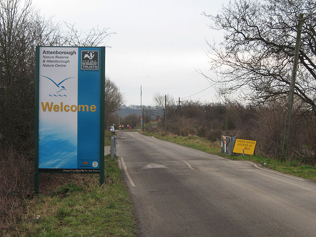 Barton Lane, The Entrance to Attenborough Reserve