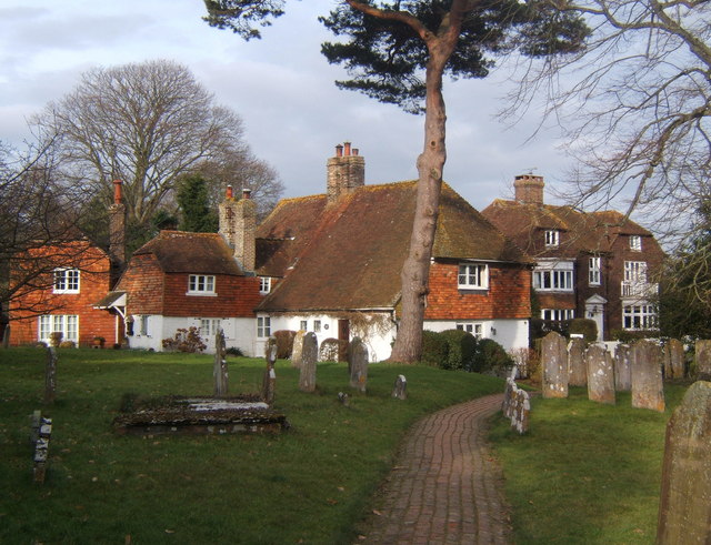 Churchyard and houses