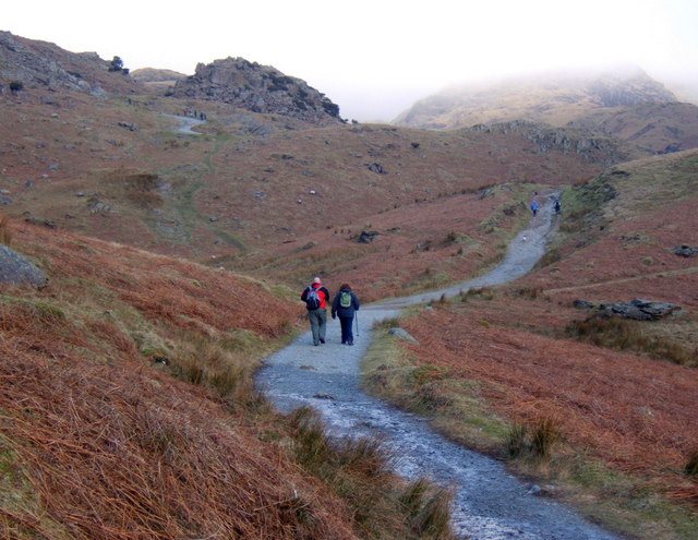Track on the lower slopes of Coniston Old Man
