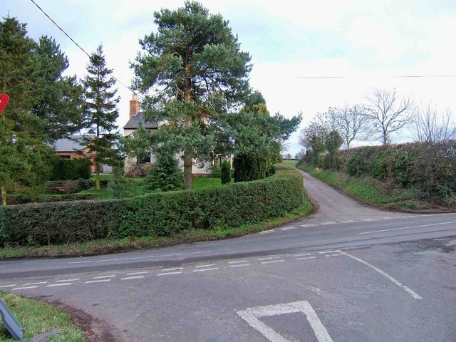 Minor crossroads near Ingleby and Foremark