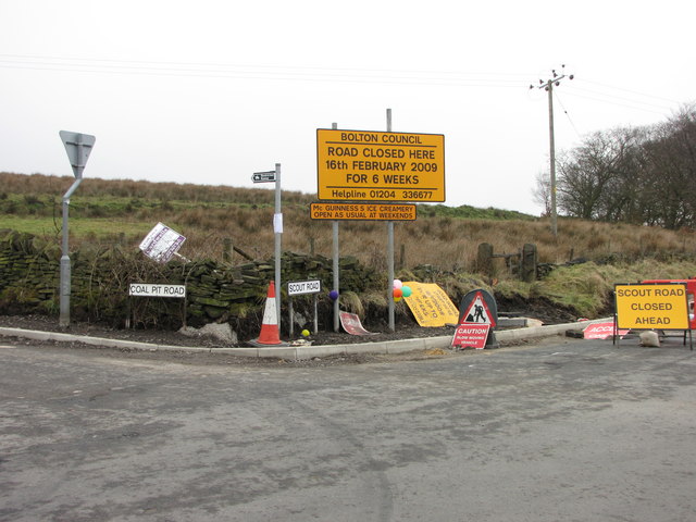 Signs at Scout Road Junction