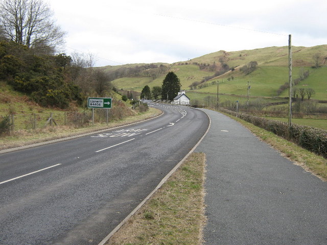 Where the cycle path joins the road