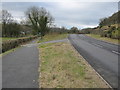 SH7502 : The junction of the Cycle path and the A487 by David Medcalf