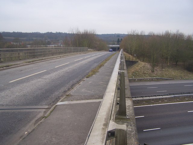 Ford Lane bridge over M20 Motorway © David Anstiss :: Geograph Britain ...