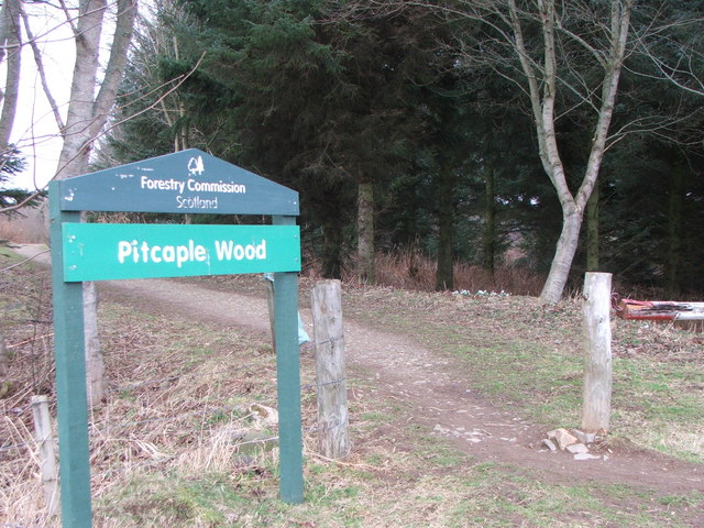 Entrance to Pitcaple Woods
