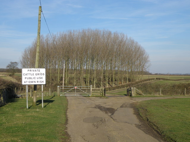 Gated Road towards Glapthorn