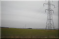 View of Electricity Power Lines near Heatherstacks Farm, Forfar