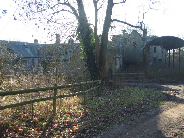 Disused stable block of Calwich Abbey