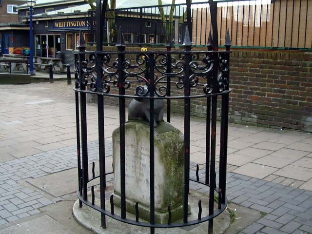 Monument and Pub - "The Whittington Stone"